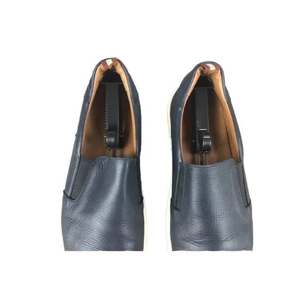 Bally Orniel Men's Navy Leather Slip On Casual Sneakers Shoes Sz EU UK 11/US 12