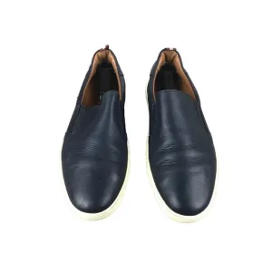 Bally Orniel Men's Navy Leather Slip On Casual Sneakers Shoes Sz EU UK 11/US 12
