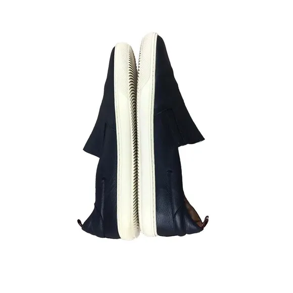 Bally Orniel Men's Navy Leather Slip On Casual Sneakers Shoes Sz EU UK 11/US 12