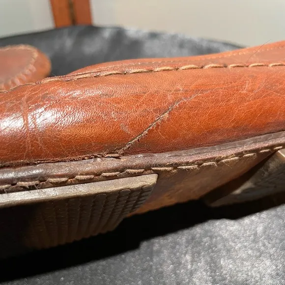 Bally Pavia Vintage Mens Brown Leather Tassel Dress Loafers Driving Shoes 11 M