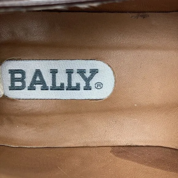 BALLY VIGO Dark Brown Buttery Leather Tassel Kiltie Loafers Shoes 7.5 D Italy