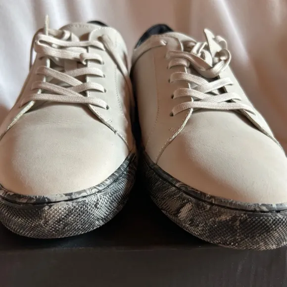 Banana Republic Space Grey Leather Nicklas Shoes, Size 13, *Rare Find*