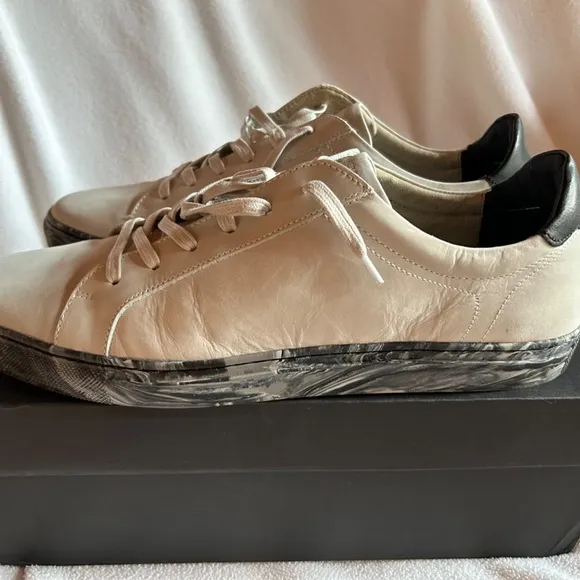 Banana Republic Space Grey Leather Nicklas Shoes, Size 13, *Rare Find*