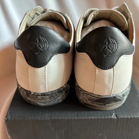 Banana Republic Space Grey Leather Nicklas Shoes, Size 13, *Rare Find*