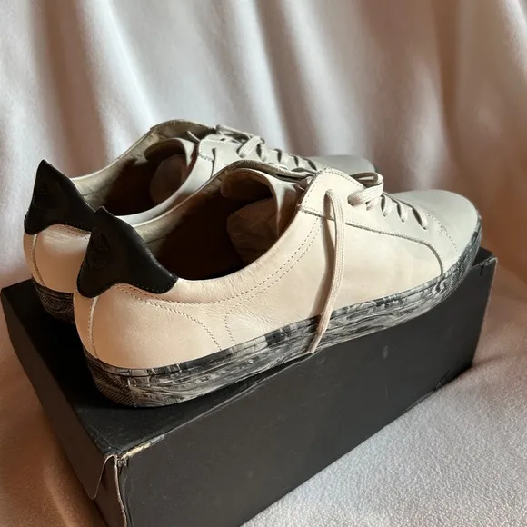 Banana Republic Space Grey Leather Nicklas Shoes, Size 13, *Rare Find*