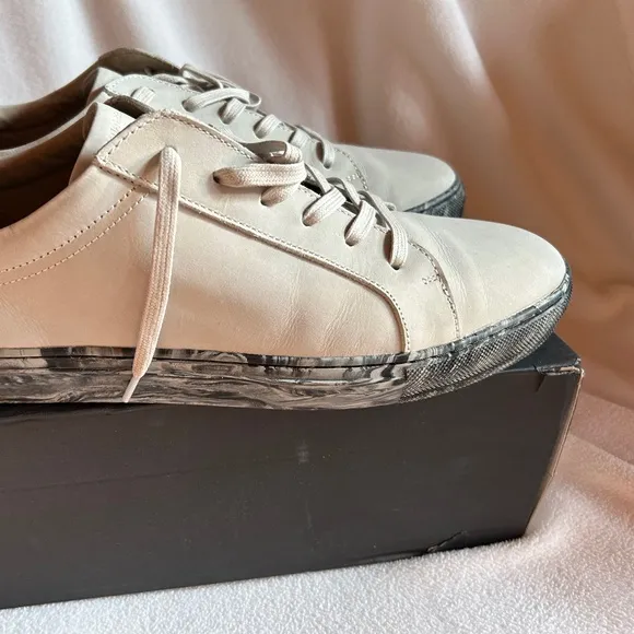 Banana Republic Space Grey Leather Nicklas Shoes, Size 13, *Rare Find*