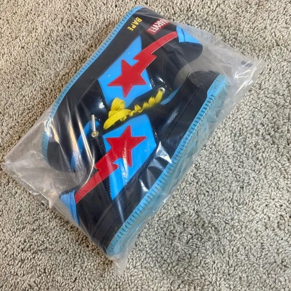 BAPE x Marvel Kids Shoes - Blue, Red, Yellow