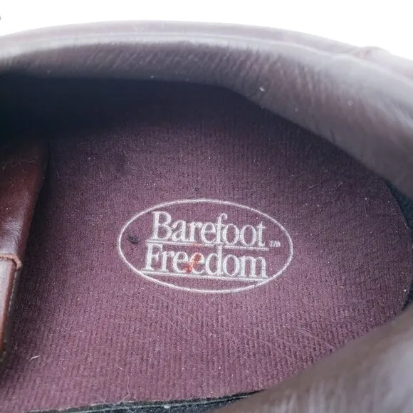 Barefoot Freedom Comfort Shoes Mens Size 13 Brown Leather  Oxford Lace Up Shoe