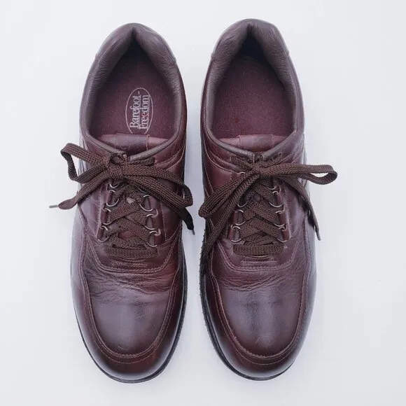 Barefoot Freedom Comfort Shoes Mens Size 13 Brown Leather  Oxford Lace Up Shoe