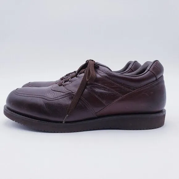 Barefoot Freedom Comfort Shoes Mens Size 13 Brown Leather  Oxford Lace Up Shoe