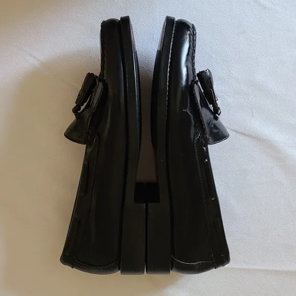 Bass Quimby Men's Black Loafers With Tassels Size 7.5