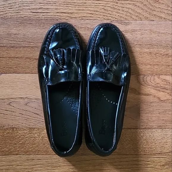 Bass Quimby Men's Black Loafers With Tassels Size 7.5