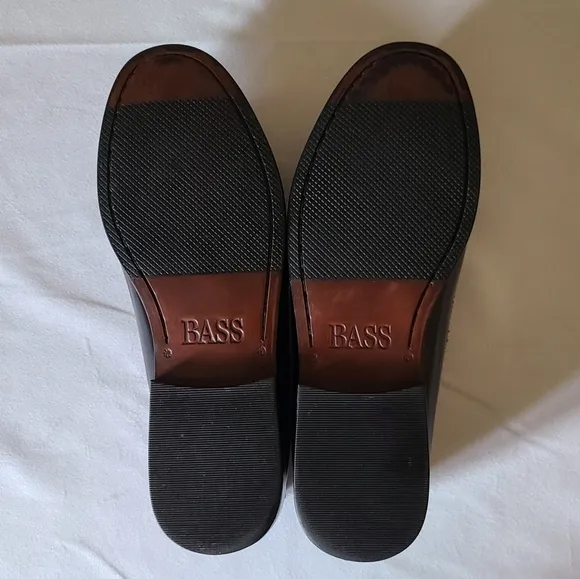 Bass Quimby Men's Black Loafers With Tassels Size 7.5