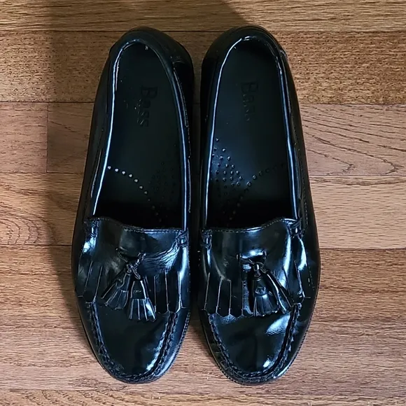 Bass Quimby Men's Black Loafers With Tassels Size 7.5