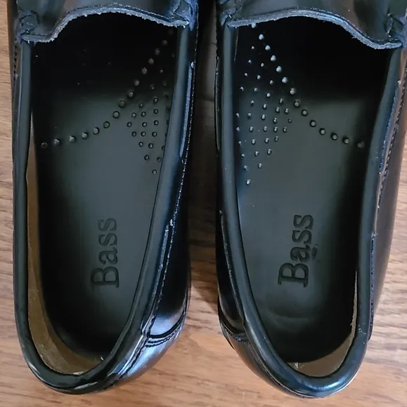 Bass Quimby Men's Black Loafers With Tassels Size 7.5