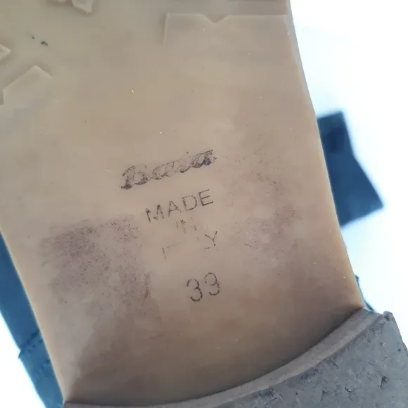 Bata Shoes Leather Boots Ankle Grey size 39