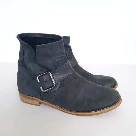 Bata Shoes Leather Boots Ankle Grey size 39