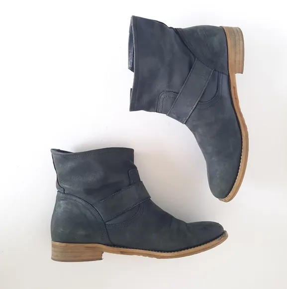 Bata Shoes Leather Boots Ankle Grey size 39