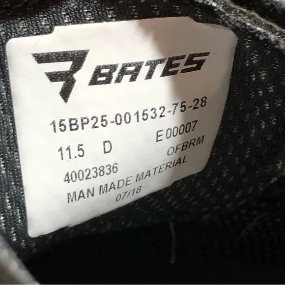 BATES High Gloss Leather Sole Black Oxford Dress / Uniform Shoes 11.5