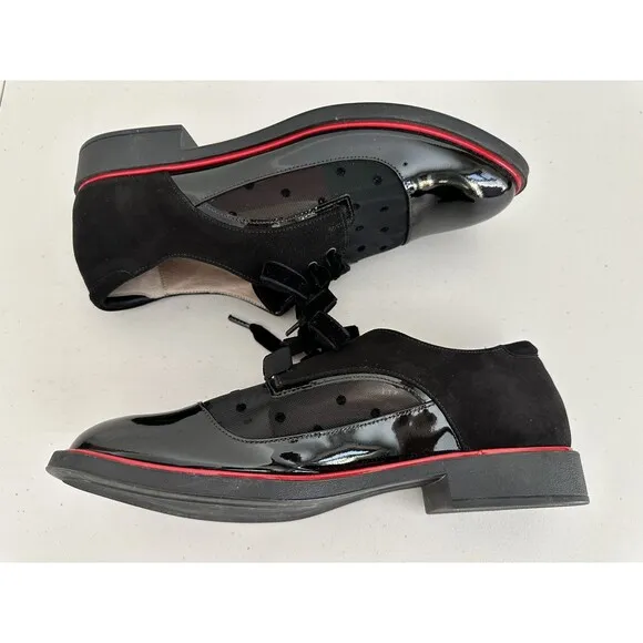 Beautifeel Tora Oxford Shoes Women Size EU 41 US 10-10.5 Black **Insoles Missing