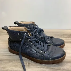 Bed Stu Men Blue Distressed Leather Sneakers US 9.5 Brentwood Hightop Shoes