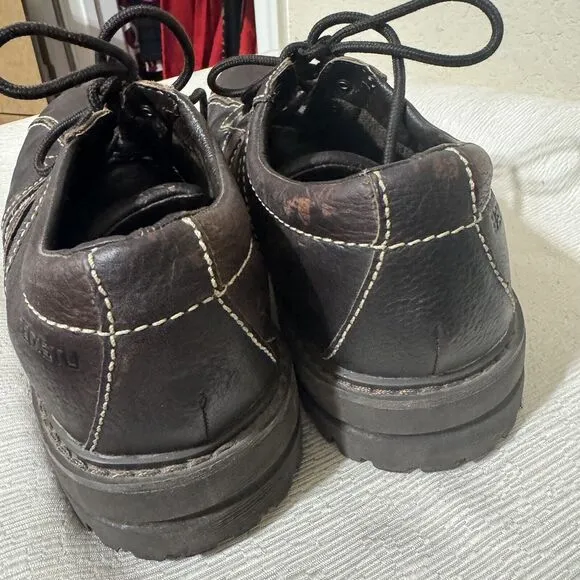 Bed Stu Men’s Next Step Lug Sole Oxford Leather Shoes Lace Up Brown SZ 13