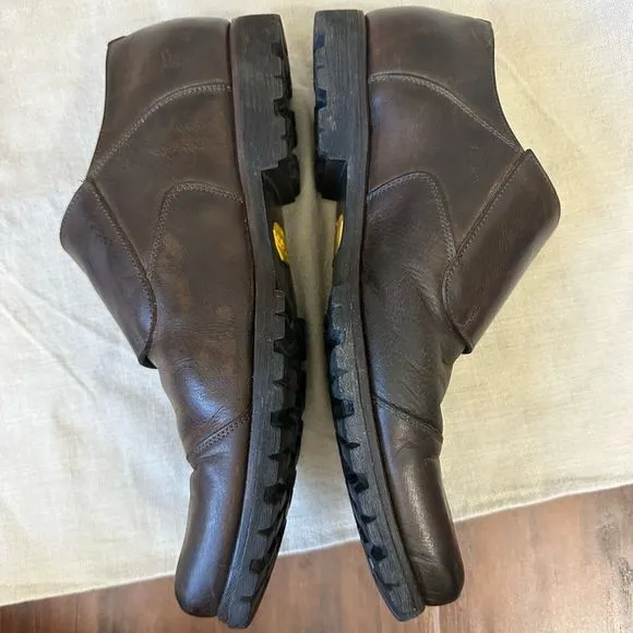 BILLY REID Captoe Double Monk Strap Shoes in Espresso Leather Vibram Sole