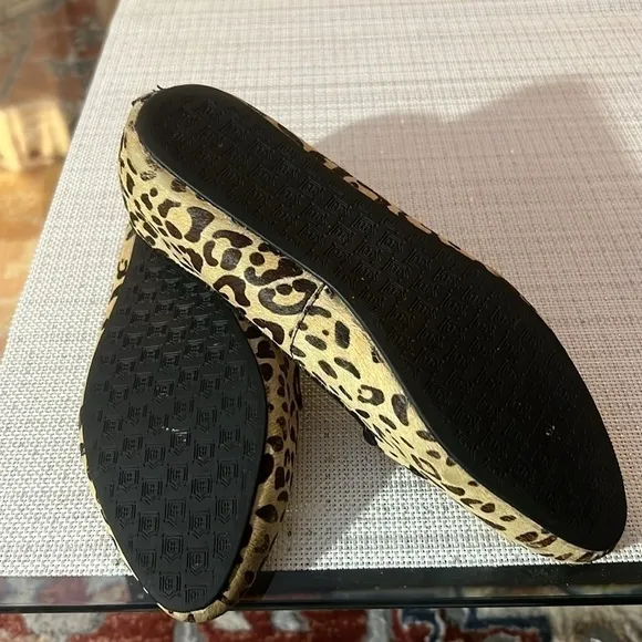 BIRDIES SIZE 7 animal print, fur , in style now❤️🤗, used, leather calf hair.