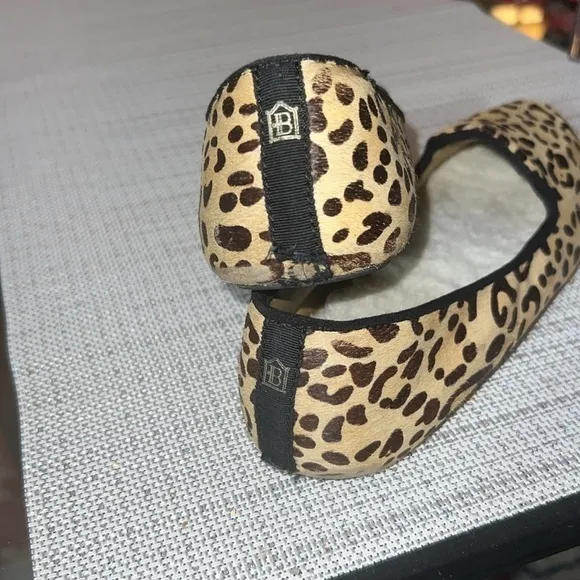 BIRDIES SIZE 7 animal print, fur , in style now❤️🤗, used, leather calf hair.