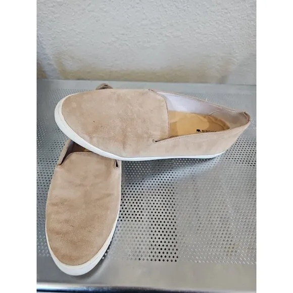 Birdies Starling Tan Beige Suede Leather Loafers Flats Shoes Women's Size 9