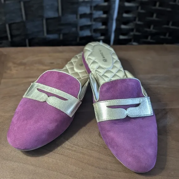 Birdies Women's Purple and Gold Shoes