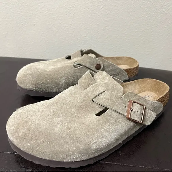 Birkenstock Boston Soft Footbed Unisex Clog Taupe Women’s 9 Men’s 7