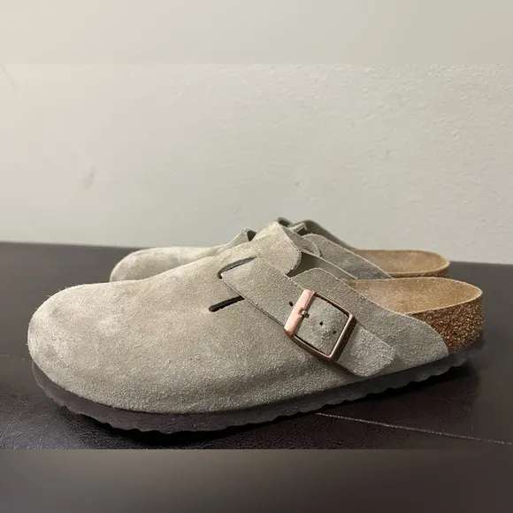 Birkenstock Boston Soft Footbed Unisex Clog Taupe Women’s 9 Men’s 7