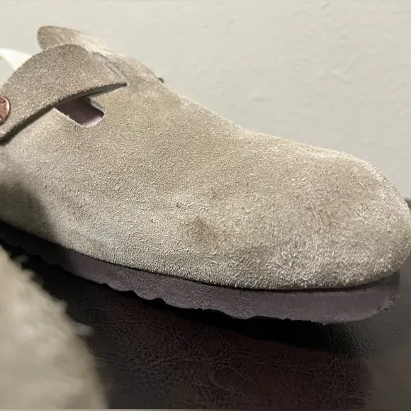 Birkenstock Boston Soft Footbed Unisex Clog Taupe Women’s 9 Men’s 7