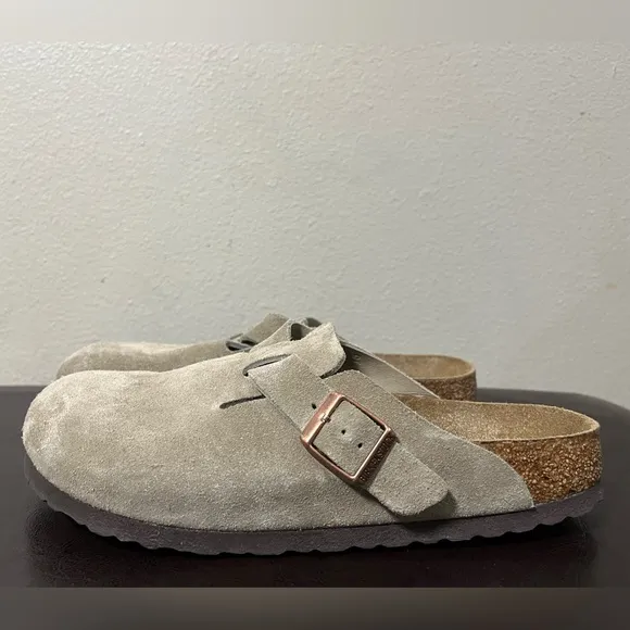 Birkenstock Boston Soft Footbed Unisex Clog Taupe Women’s 9 Men’s 7