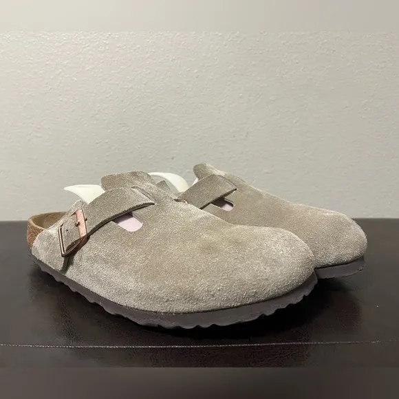 Birkenstock Boston Soft Footbed Unisex Clog Taupe Women’s 9 Men’s 7