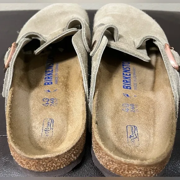 Birkenstock Boston Soft Footbed Unisex Clog Taupe Women’s 9 Men’s 7