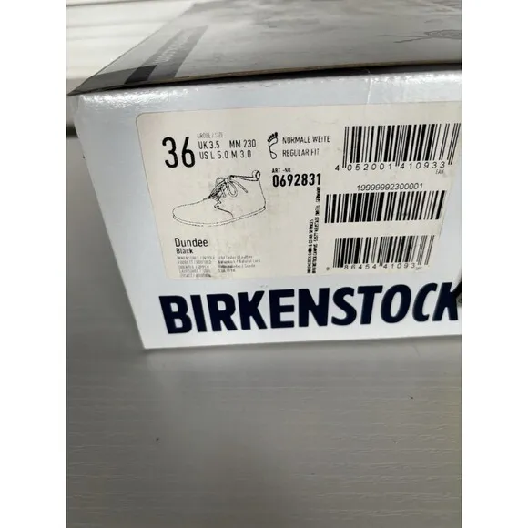 BIRKENSTOCK Dundee Low Chukka Lace Up Boots  Women's US 5-5.5 EU 36
