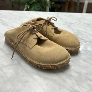 Birkenstock Gary Ginger Suede Lace Up Cork Sole Shoes W6 M4
