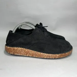 Birkenstock Gary Shoes Men's Size 8.5 Black Suede Lace Up Sneakers