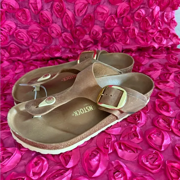 Birkenstock Gizeh Big Buckle Oiled Leather