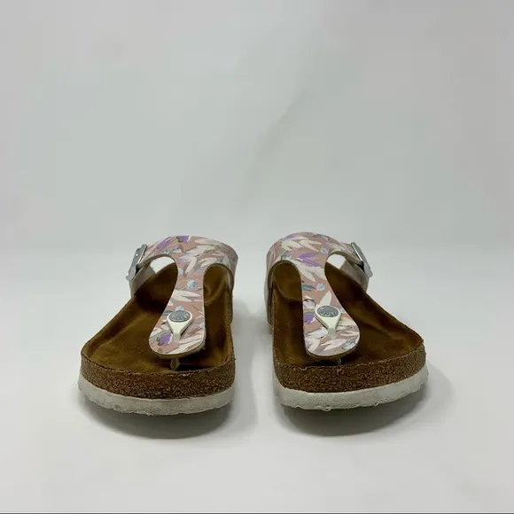 Birkenstock Gizeh Floral Birko-Flor Soft Footbed Sandals Shoes Women 5 to 5 1/2