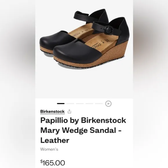 Birkenstock Papillio Women's Black Wedge Shoes