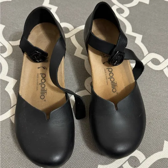 Birkenstock Papillio Women's Black Wedge Shoes
