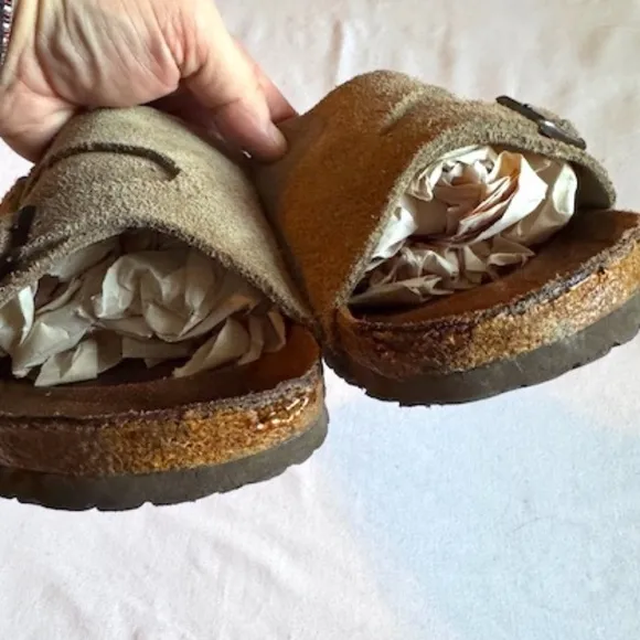 Birkenstock ZURICH Size 40 Taupe Suede​​​​​