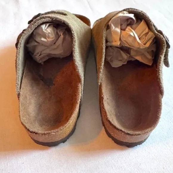 Birkenstock ZURICH Size 40 Taupe Suede​​​​​