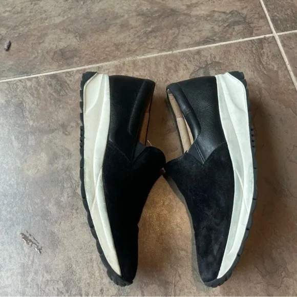Black Naturalizer suede slip on shoes
