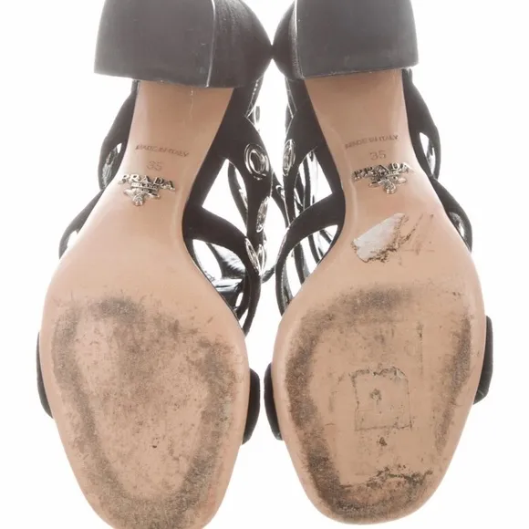 🌹Black Prada Suede Shoes