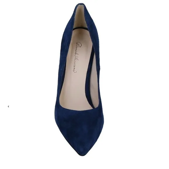 Black Suede 3.5&quot; Stiletto Heels w/ Pointed Toe