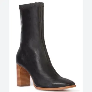 Black Suede‎ Studio Toni Bootie In Black Leather 6, C 330